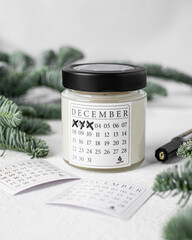 Новогодняя ароматическая свеча, 200 мл