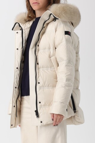 Peuterey Пуховик теплый с пушистой меховой оторочкой по капюшону
