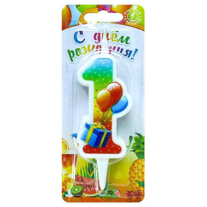 Свеча-цифра тортовая 