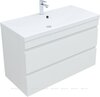 Aquanet 335873 Тумба с раковиной Нота new 100 цв.белый глянец (335873)