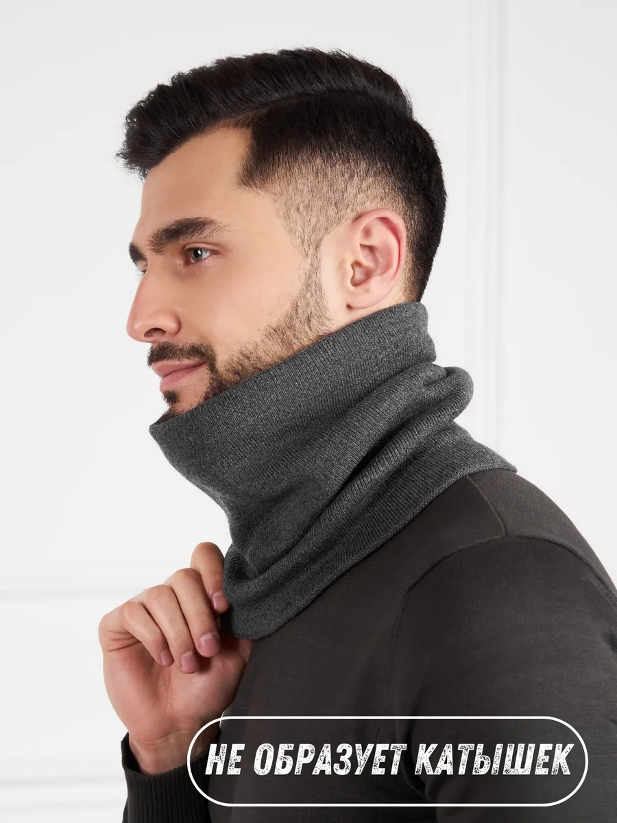 Снуд зимний для лица и шеи спортивный флисовый бафф