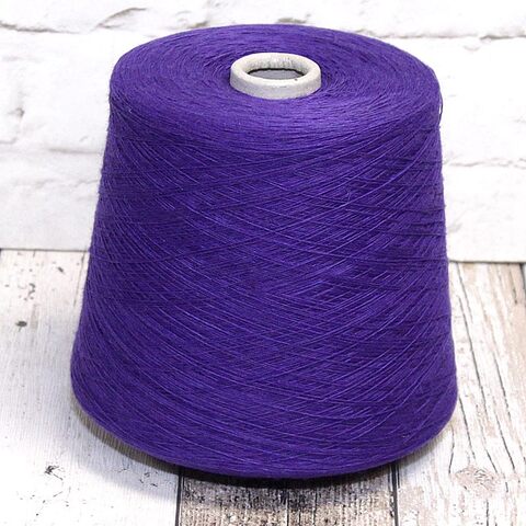 Смесовка с кашемиром (8%) LINSIEME BATIK 1/15 фиолетово-синий