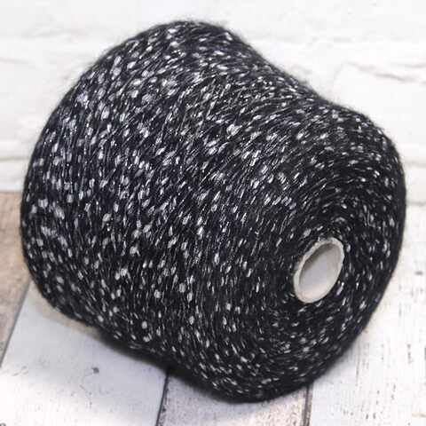 Фасонная пряжа MISTER JOE / CHICCO 200 черный с серебром