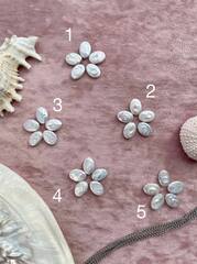 Набор для создания подвески "Цветок" (жемчуг натуральный бусина 10-14мм )