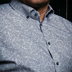 Рубашка Venti Modern Fit 103371600-100 с графическим принтом серая