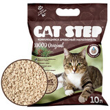 Наполнитель комкующийся растительный Cat Step Wood, 10 л