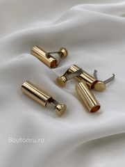 Наконечник для шнура в золотистом металле с зажимом