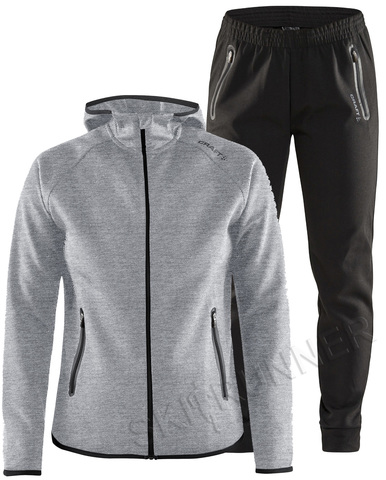 Женский спортивный костюм Emotion Full Zip Grey Melange