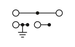 STIO 2,5/3-PE/B/L-Заземляющие клеммы для выполнения проводки в зданиях