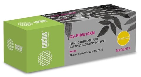 Картридж лазерный Cactus CS-PH6510XM 106R03694 пурпурный (4300стр.) для Xerox Phaser 6510/WC6515