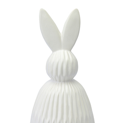 Декор из фарфора белого цвета trendy bunny из коллекции essential, 12,5х12,5x30,5 см