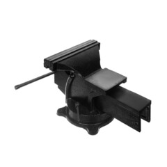 44-4-212 Тиски слесарные поворотные, 125 мм, 5,5 кг, наковальня (РемоКолор)