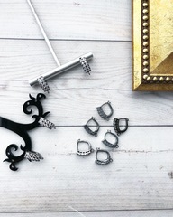 Швензы, английский замок, gunmetal - 11*5 мм.