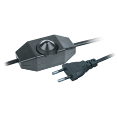 Шнур Navigator 61 603 NPS-FS02-170-2x0.5-BL 1.7 м с диммируемым выкл. черный