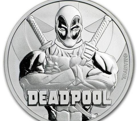 1 доллар Deadpool . Marvel