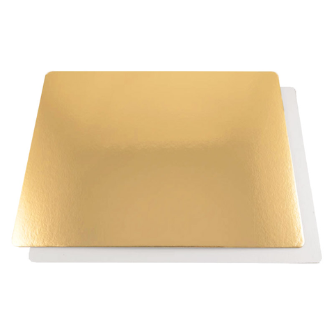 Подложка для торта 30*40 см 0,8 мм (двухсторонняя золото/белая)