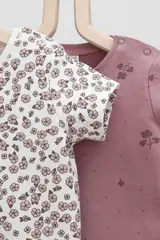 полукомбинезон для новорожденных  К 6239-2уп/роз.скандинавские цветы,клевер