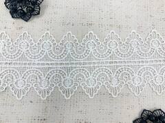 Кружево плетёное, ш. 8,5 см, молочный