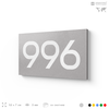 Номер на дверь 996, табличка на дверь для офиса, квартиры, кабинета, аудитории, склада, серая 120х70 мм, Айдентика Технолоджи