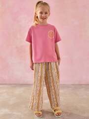 Брюки широкие для девочки Next AT2-965, Песочный