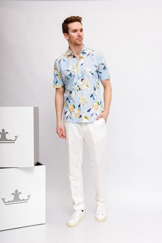 OLYMP Casual Regular FIT Рубашка хлопковая в цветочный узор в расслабленном стиле