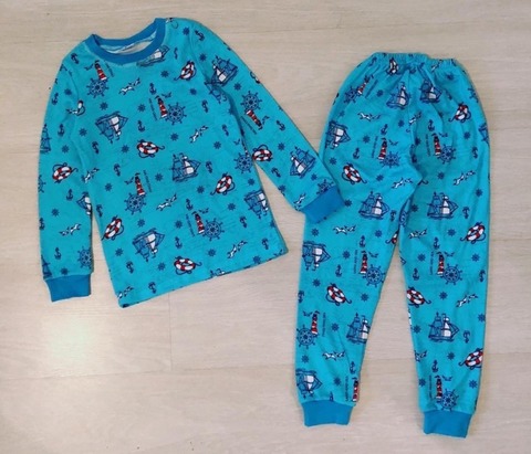 24D-1 пижама детская, голубая
