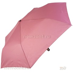 Зонтик автомат 3 Слона L3706 Эпонж пастельно-розовый с узорами
