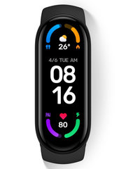 Умный браслет Xiaomi Mi Band 6 Black (черный) CN