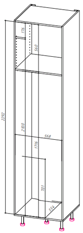 YourHouse Пенал ПХВ-600_Н10