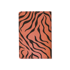 Обложка на паспорт "Тигриный", рыжая