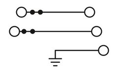 PTB 2,5-PE/L/L-Заземляющие клеммы для выполнения проводки в зданиях