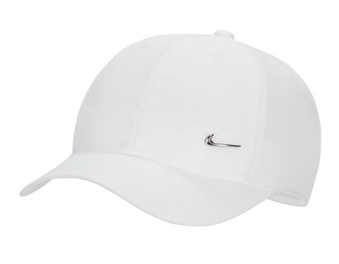 Теннисная кепка Nike Dri-Fit Club Unstructured Metal Swoosh Youth Cap - white