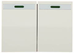 СВЕТОЗАР Эффект, без вставки и рамки, двухклавишный выключатель (SV-54435-B)