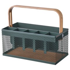 Подставка для столовых приборов IKEA VIMPELFISK (ВЫМПЕЛЬФИСК), Бамбук, Темно-Зеленый