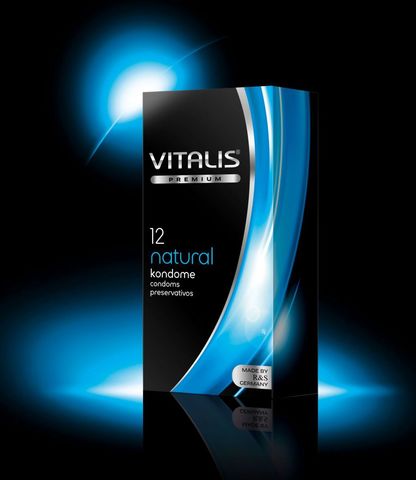 Классические презервативы VITALIS PREMIUM natural - 12 шт. - Vitalis VITALIS VITALIS PREMIUM №12 natural