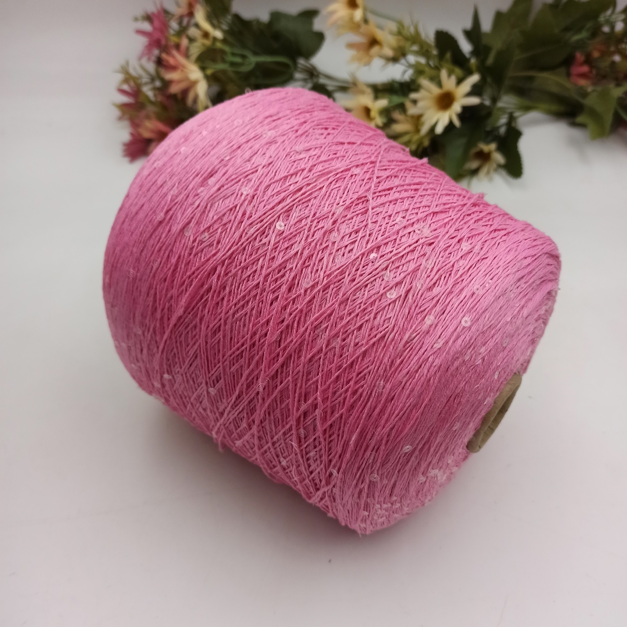 Cotton Stellar - 019 Розовый Прозрачная пайетка 3мм