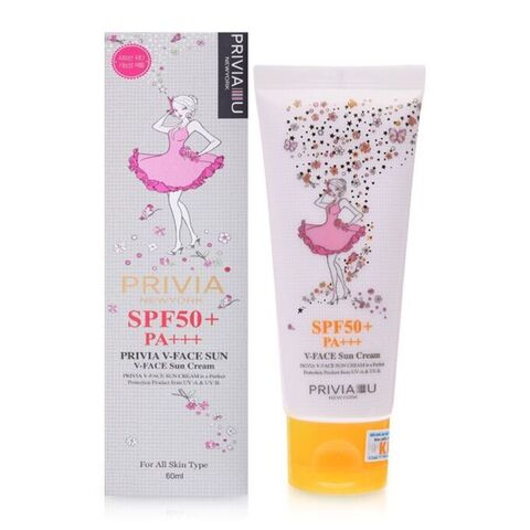 Privia V-Face Sun Cream SPF 50+ PA+++ Крем солнцезащитный