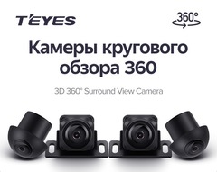 Комплект 4х камер 1080p кругового обзора для магнитол Teyes CC3-360 и CC4