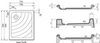 Душевой поддон прямоугольный 75x90 см Ravak Kaskada, Aneta LA A003701220