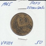 V0224 1965 Перу 20 сентаво сентавос центаво