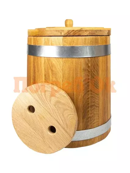 Купить Кадка 20л дубовая с гнетом по цене производителя в СПб