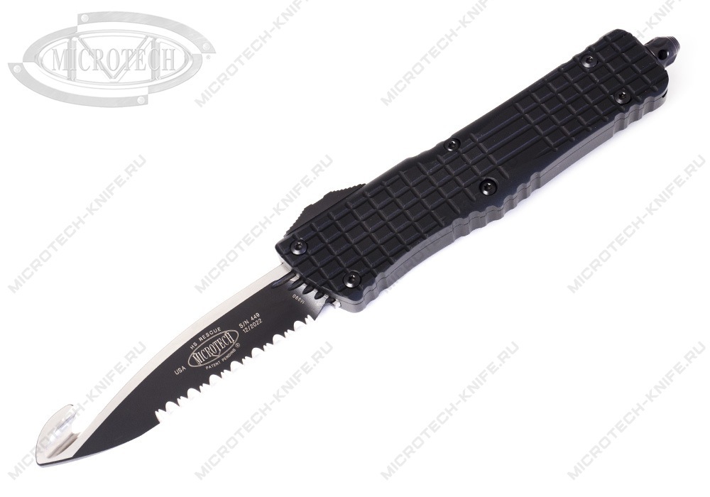 Нож Microtech Combat Troodon Black HS Rescue Tool 601-3THS