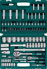 KRAFTOOL X-Drive 94, 94 предм., (1/2″+1/4″), универсальный набор инструмента (27883-H95)