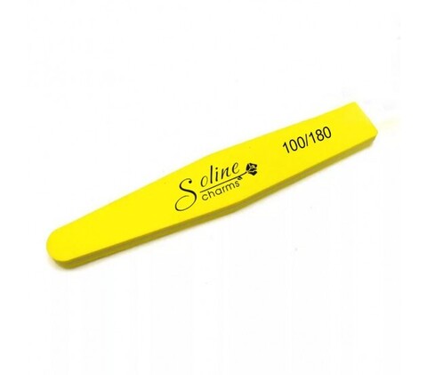 Пилка-баф (шлифовщик) Soline Charms ромб 100/180 желтая