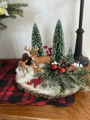 Елочки мини искусственные декоративные, 8 см, набор 10 шт.