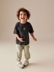 Футболка и брюки карго в комплекте для мальяика Next 586-239, Темно-серый, Хаки