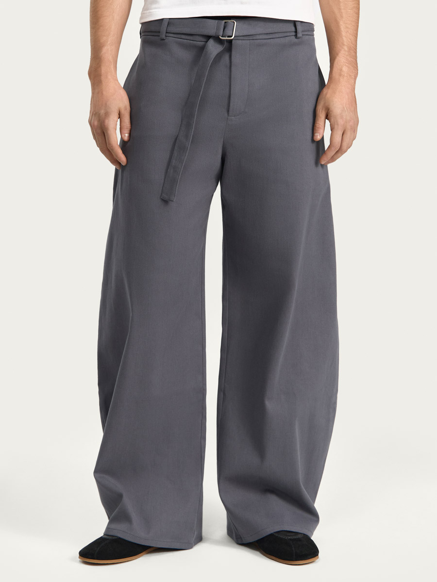 Wide trousers with a belt Erwin
