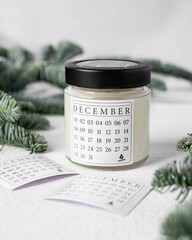 Новогодняя ароматическая свеча, 200 мл