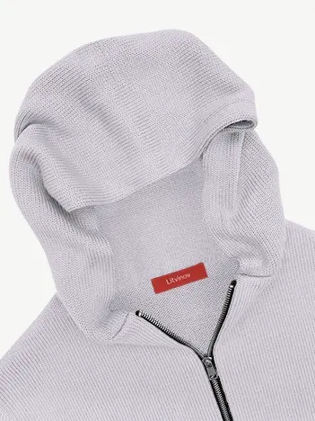 Толстовка на замке из экохлопка