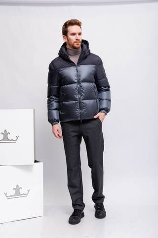 ADD Пуховик в сочетании фактур